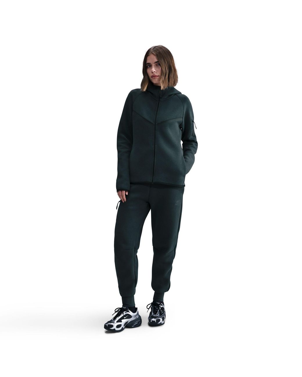Nike Green Tech Fleece Zip Hoodie