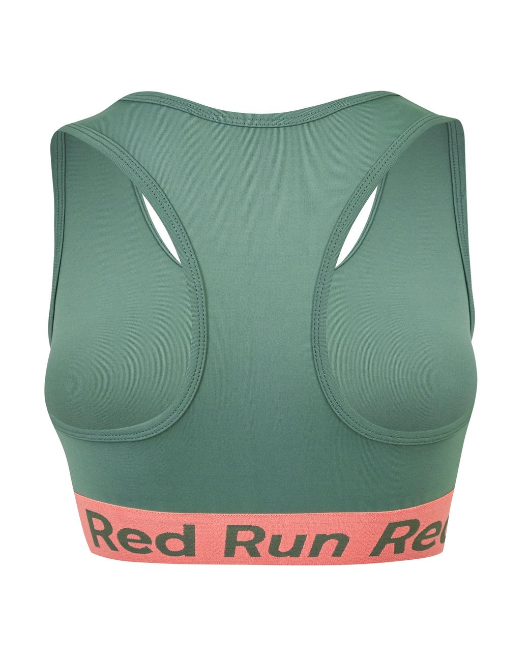 Red Run Green Sports Bra Top