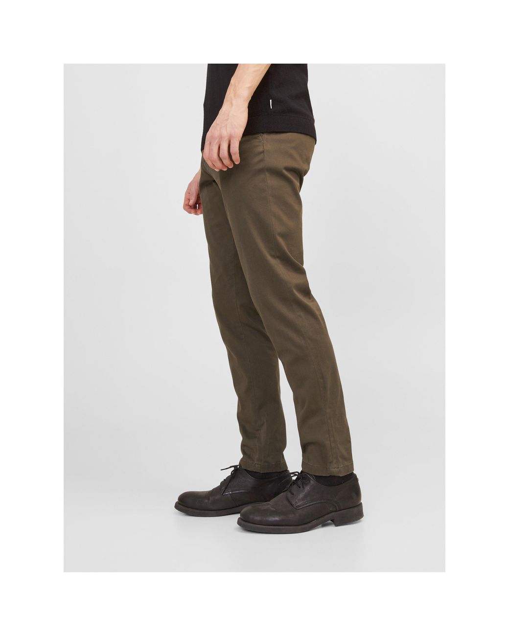 Jack & Jones Gray Marco Bowie Chinos for men