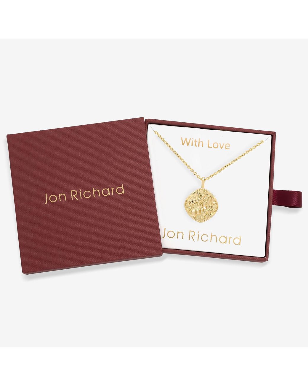 Jon Richard Red Molten Horoscope Necklace