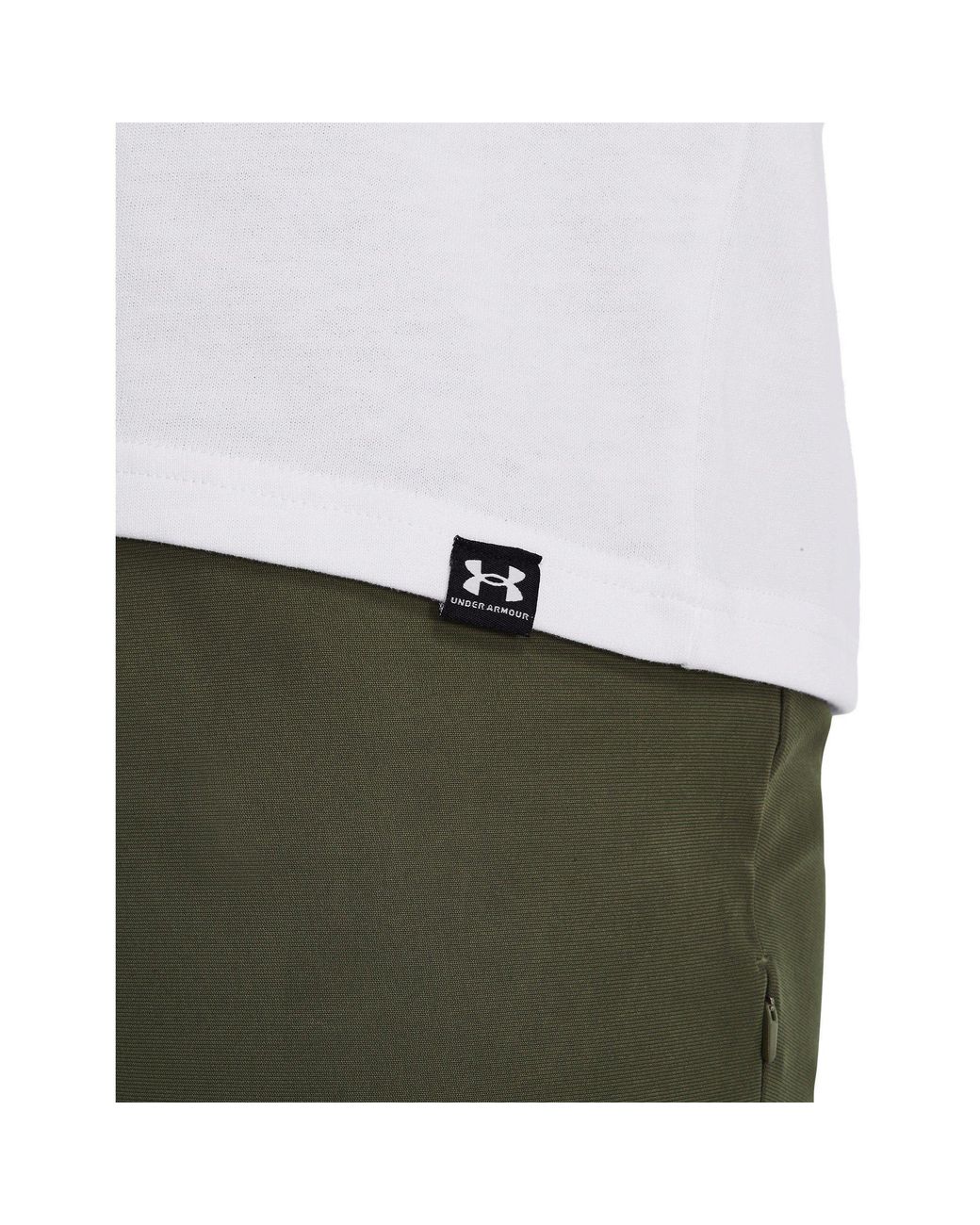 Under Armour White Short-Sleeve Performance Gym Top for men