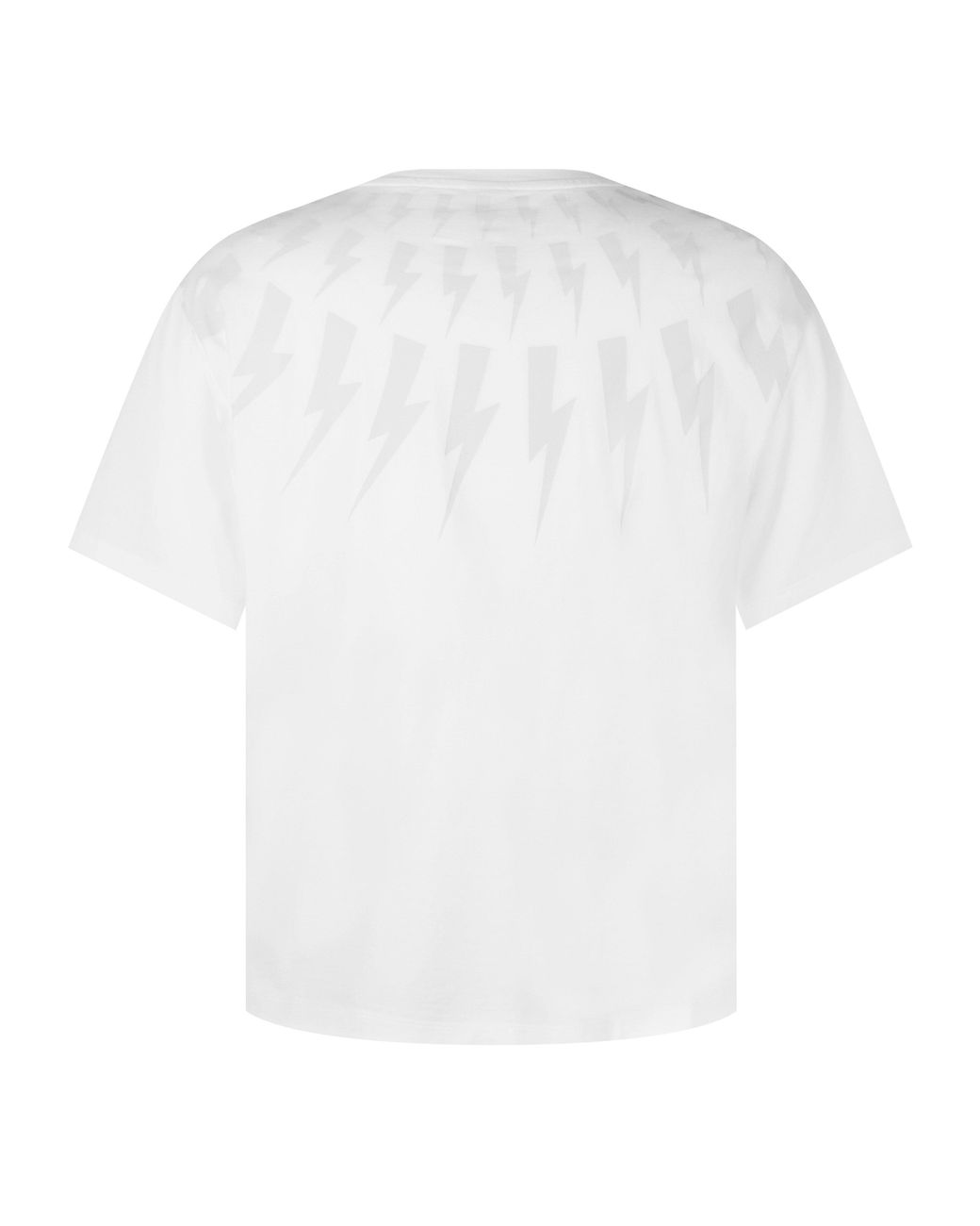 Neil Barrett White Thunderbolt T-Shirt for men