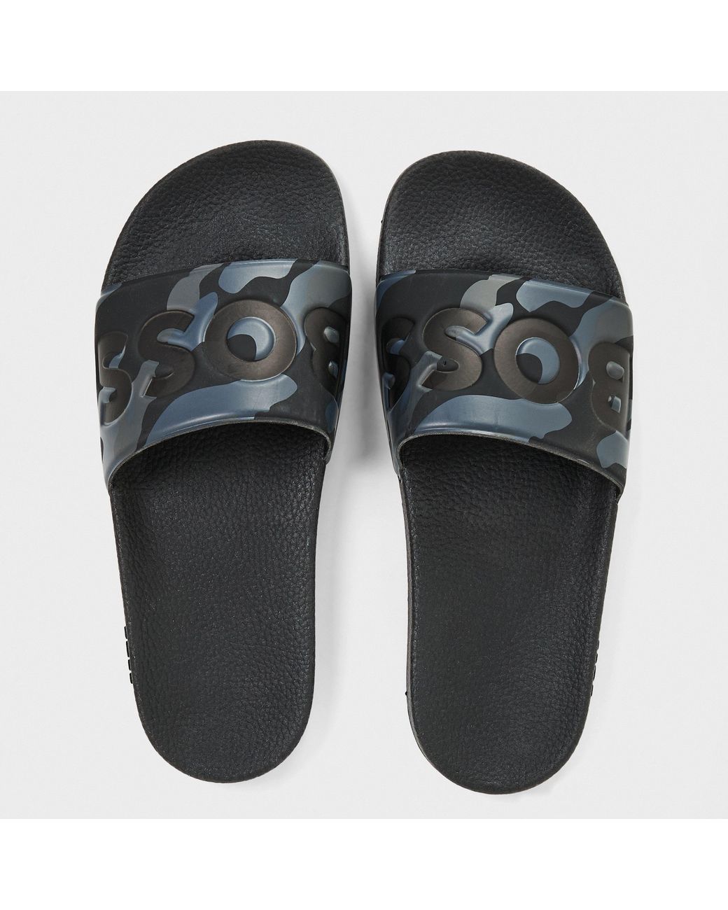 Boss Black Comfy Slider Sandals With Logo Detail (Aryeh) for men