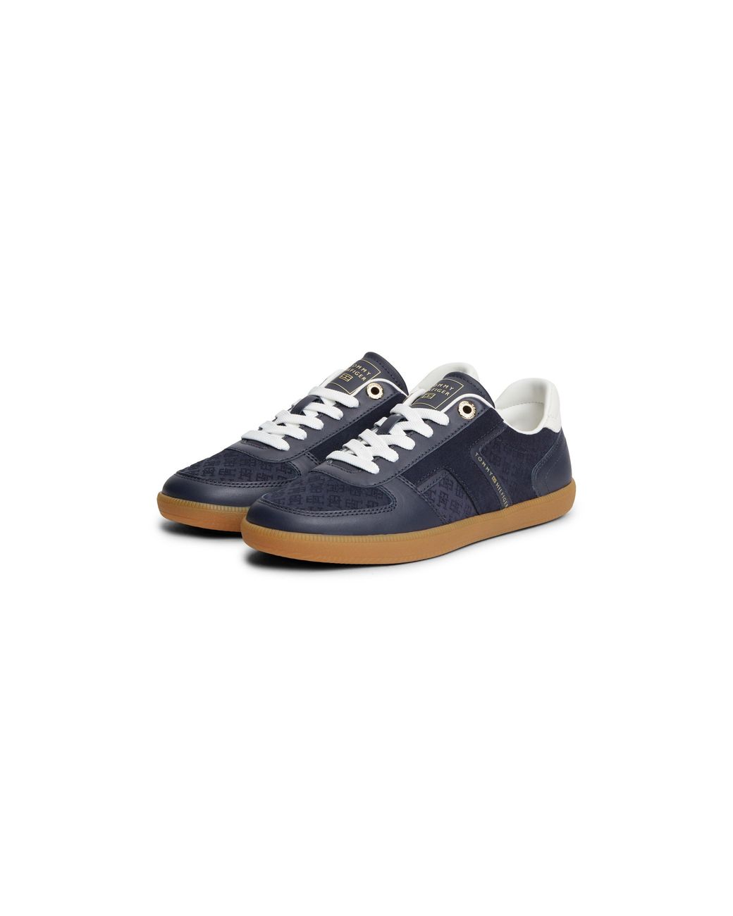 Tommy Hilfiger Blue Tribeca Lo Leather Low-Top Trainers