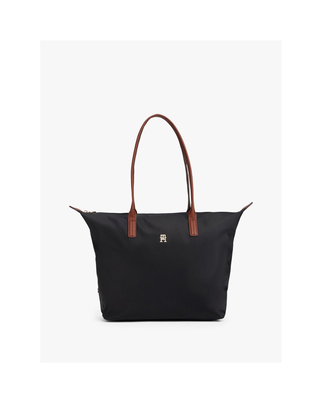 Tommy Hilfiger Black Popette Tote Bags