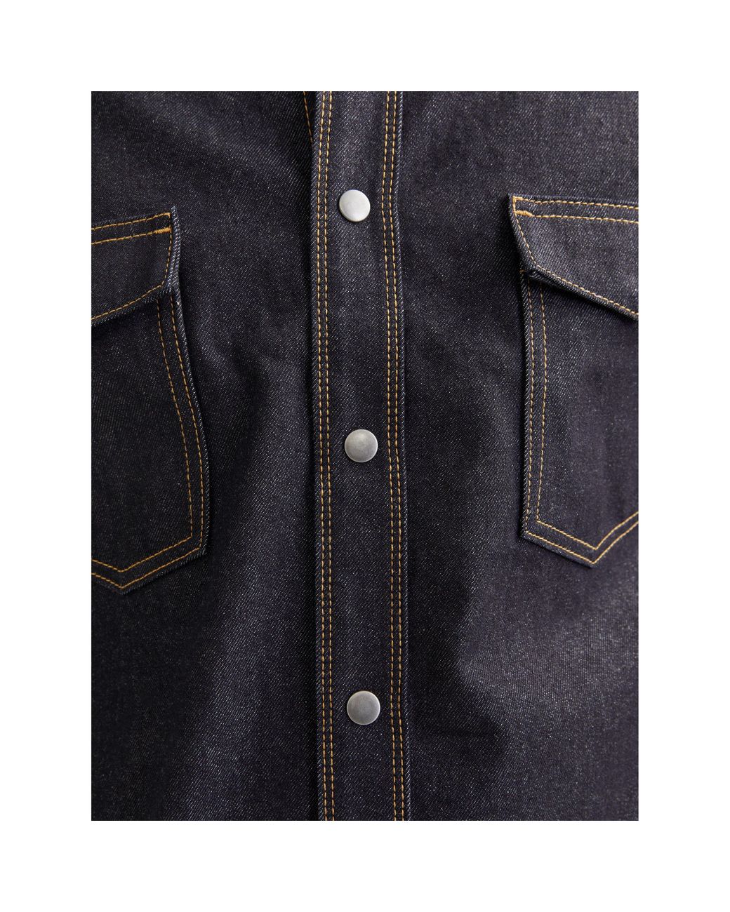 Jack & Jones Blue Astin Long Sleeve Denim Shirt for men