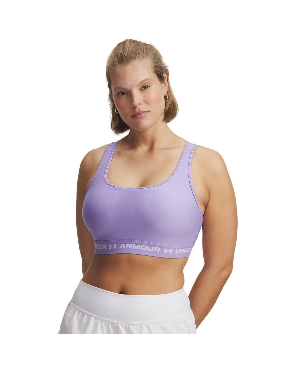 Under Armour Purple Crossbodyack Medium Impact Sports Bra