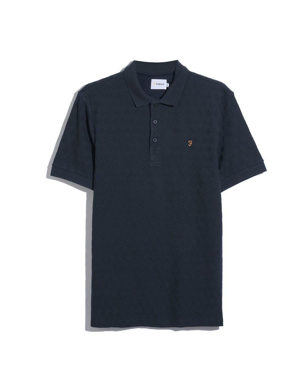 Farah Blue Short Sleeve Polo Shirt for men