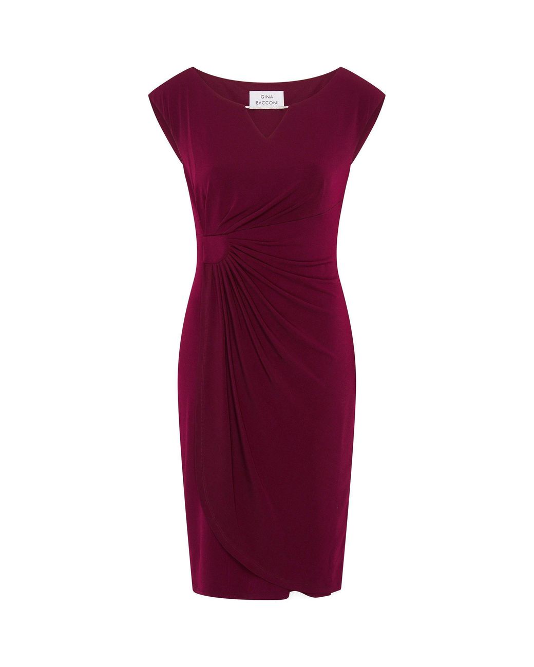 Gina Bacconi Red Helen Wrap Dress