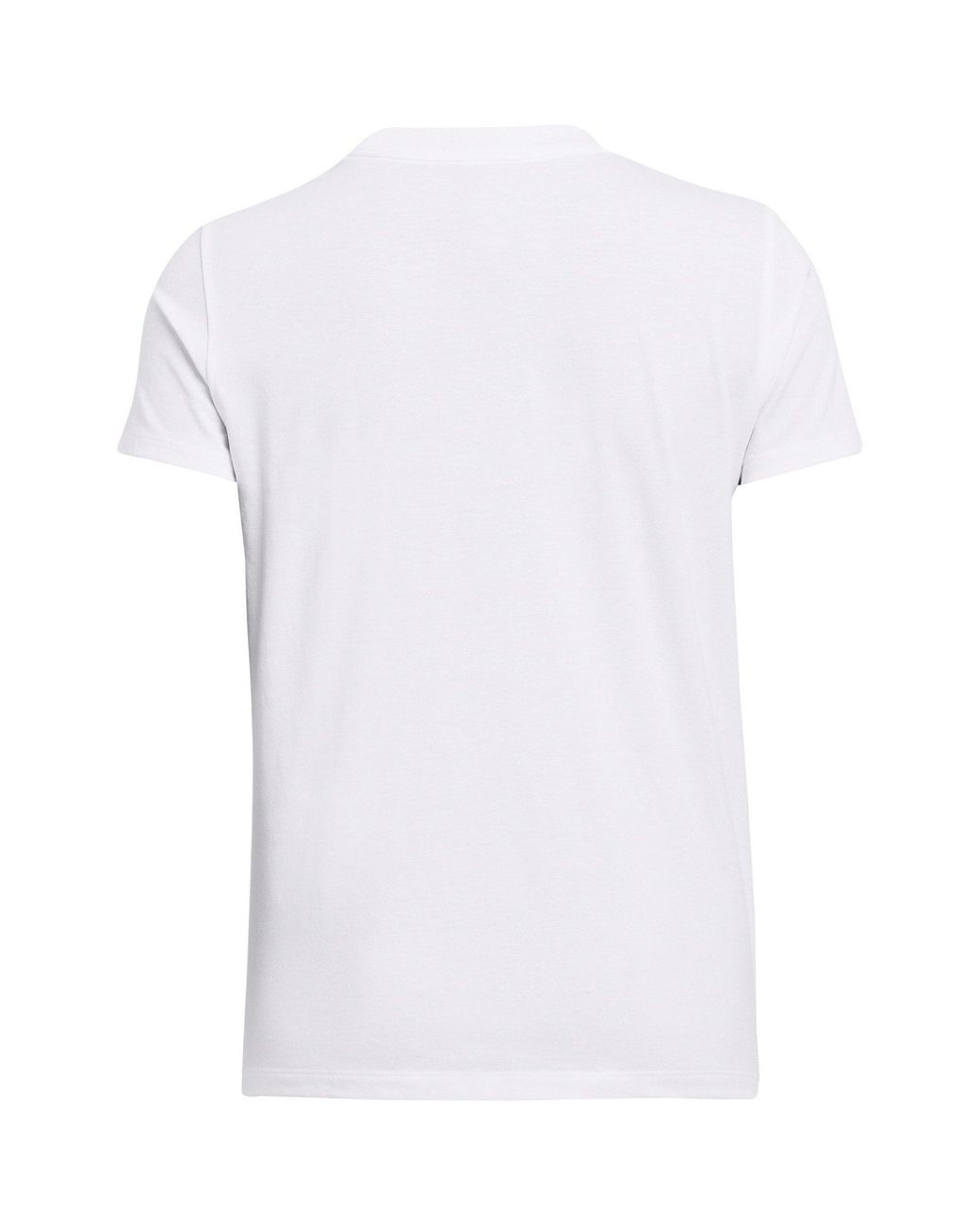 Under Armour White Rival Core Short Sleeve Luxe