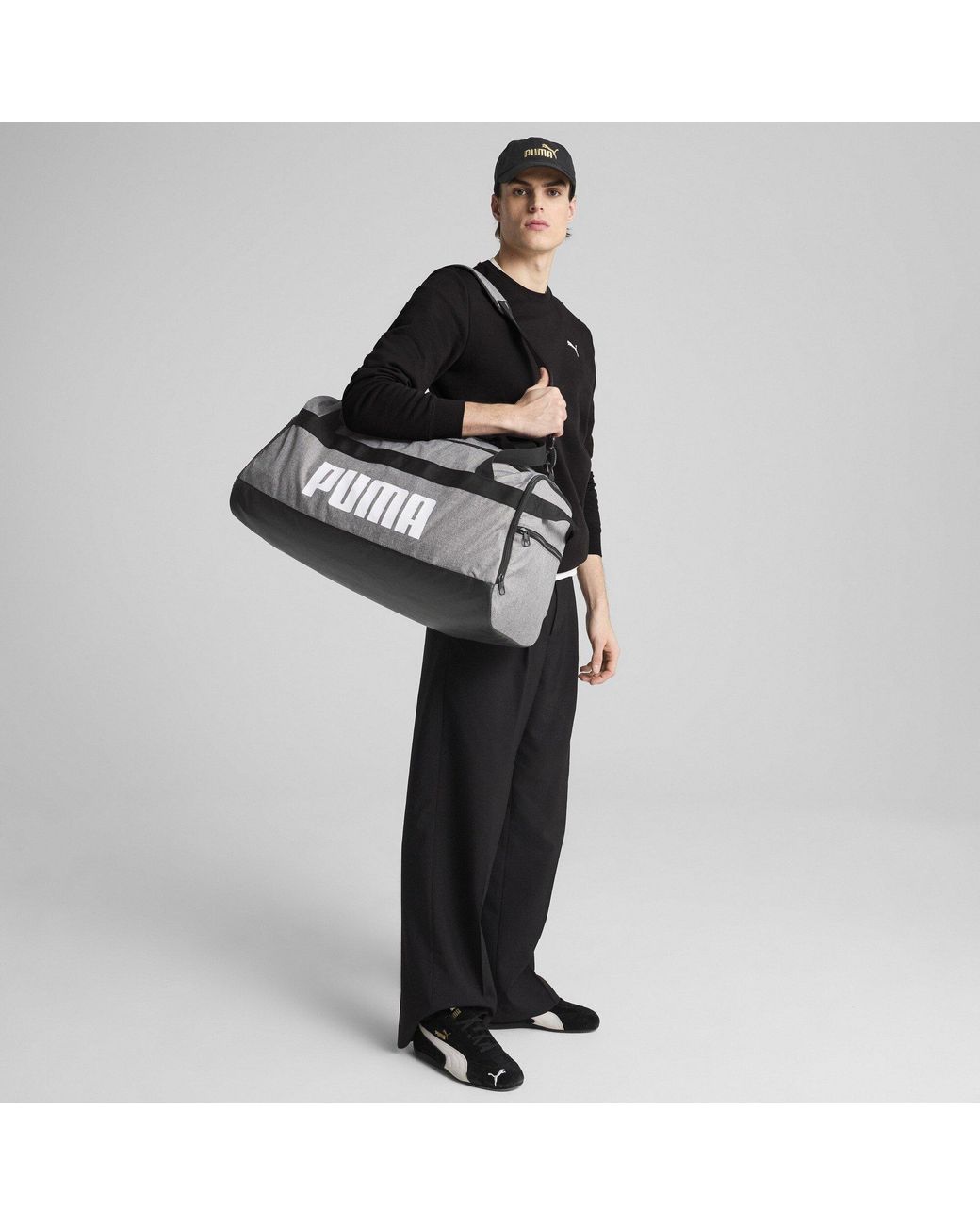 PUMA Black Challenger Medium Sports Holdalls