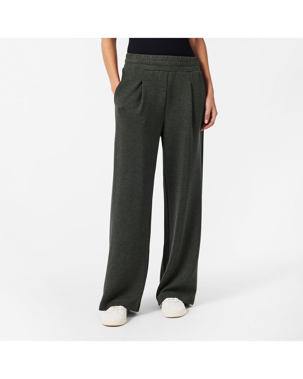 Varley Gray Wide Open Hem Fleece Joggers