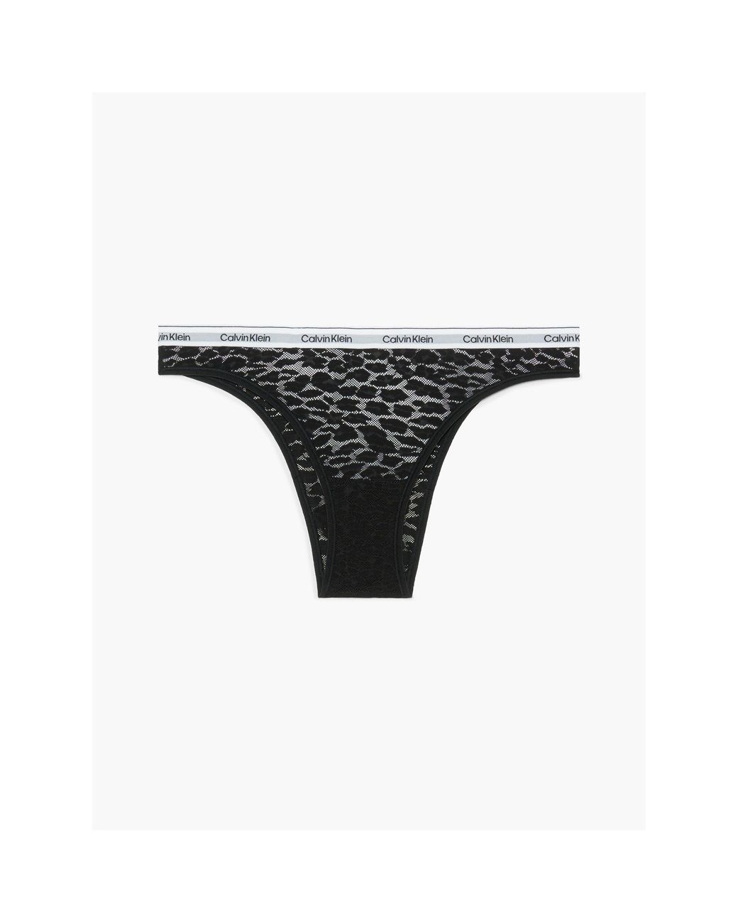 Calvin Klein Black Lace Brazilian Thong