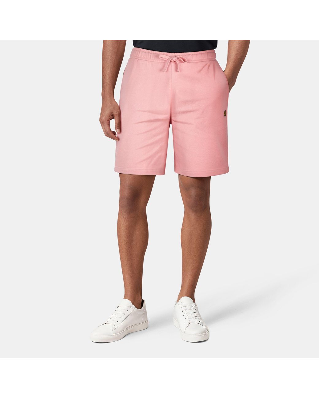 Lyle & Scott Pink Fleece Shorts for men