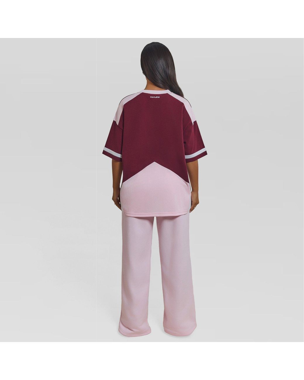 Mars the Label Red Tate Jersey Oversized T-Shirt
