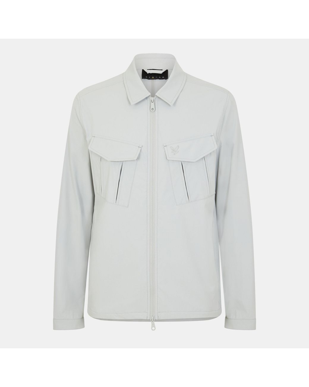 Lyle & Scott Gray Pocket Button-Through Overshirt for men