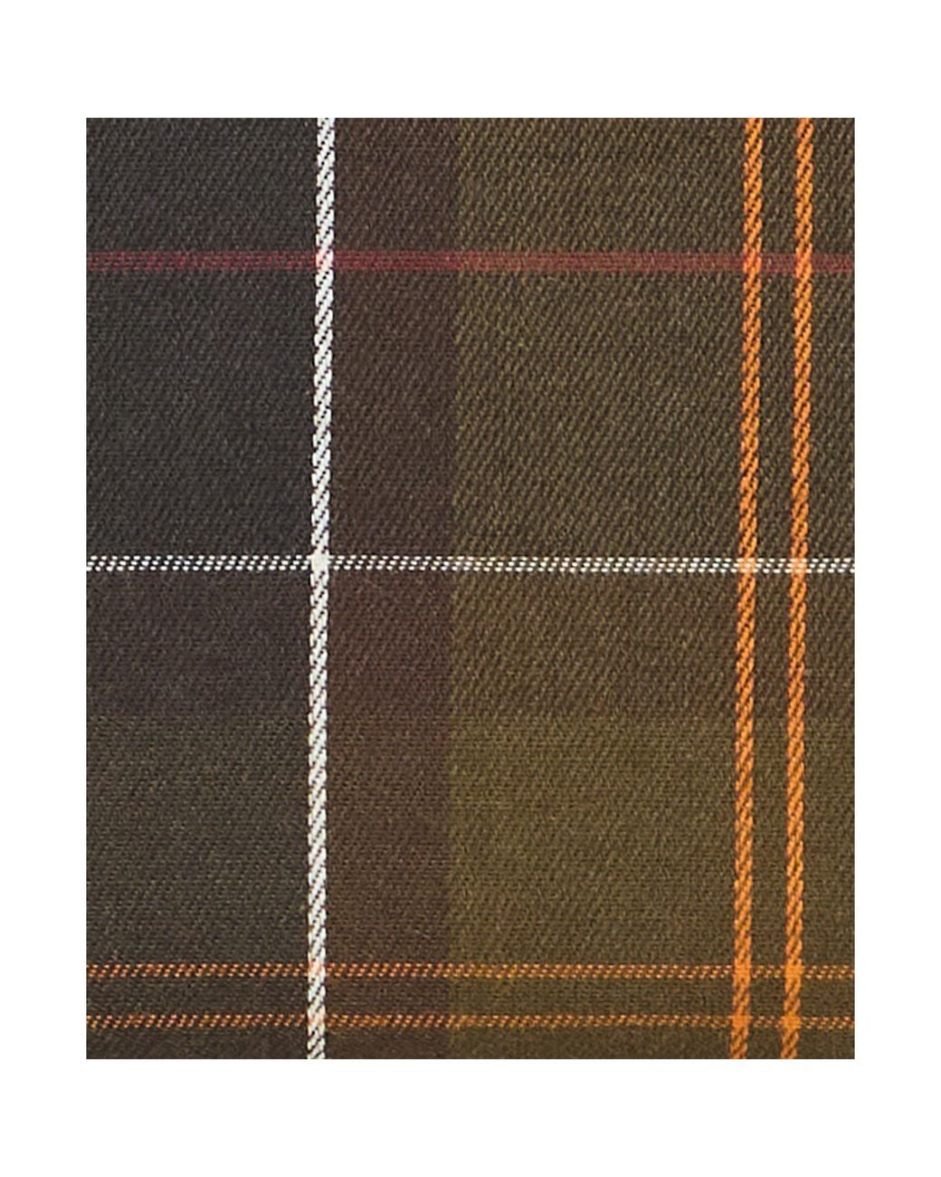 Barbour Brown Mini Daphne Tartan Leather Zip-Around Purse
