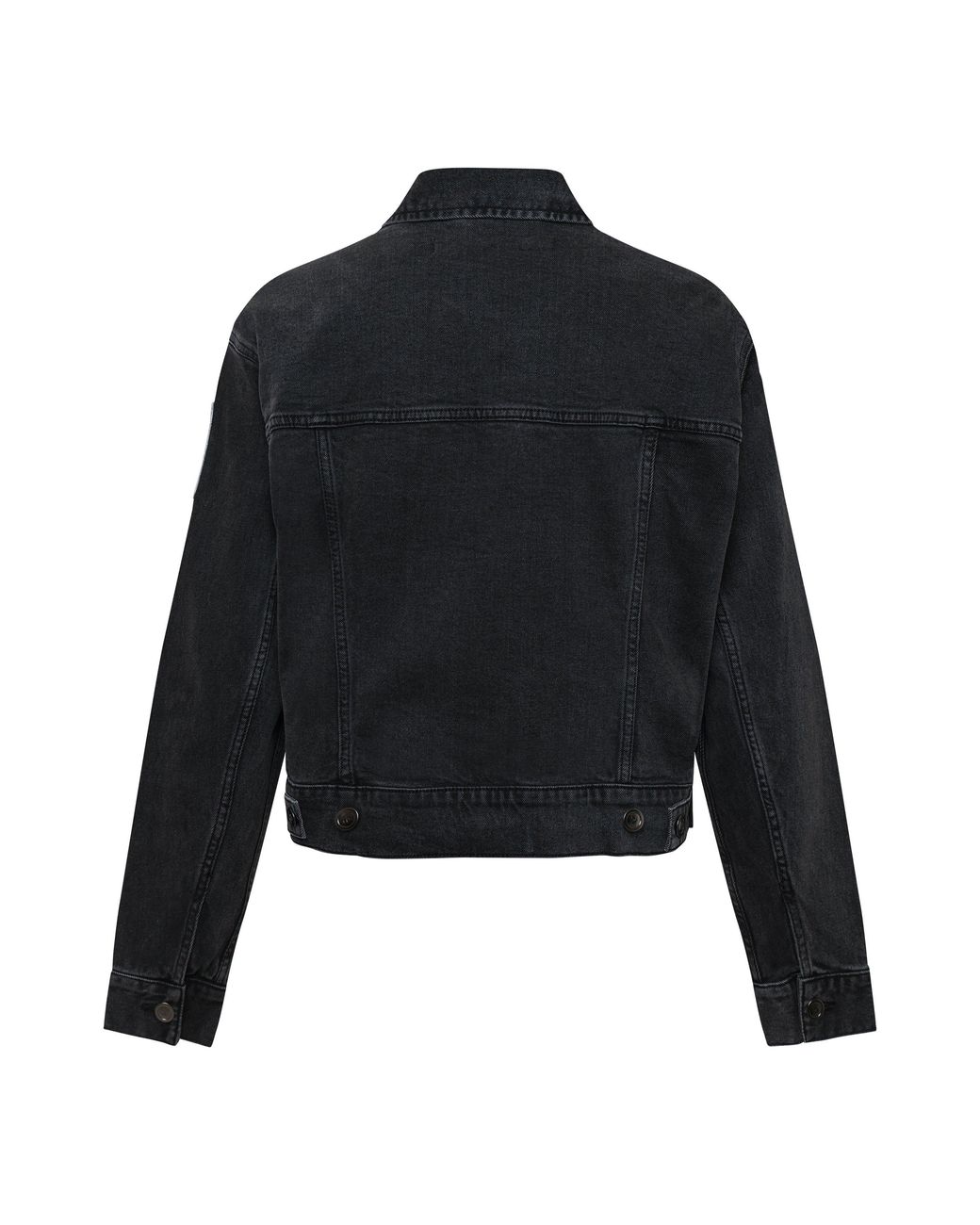 DKNY Black Pins N Patches Long Sleeve Denim Jacket