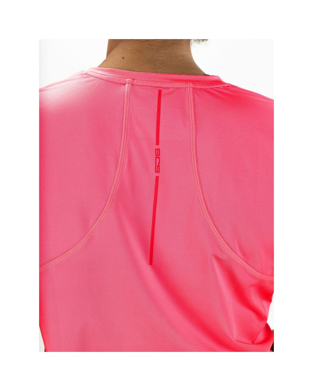 Sjeng Sports Pink Ines Short Sleeve Performance Gym Top