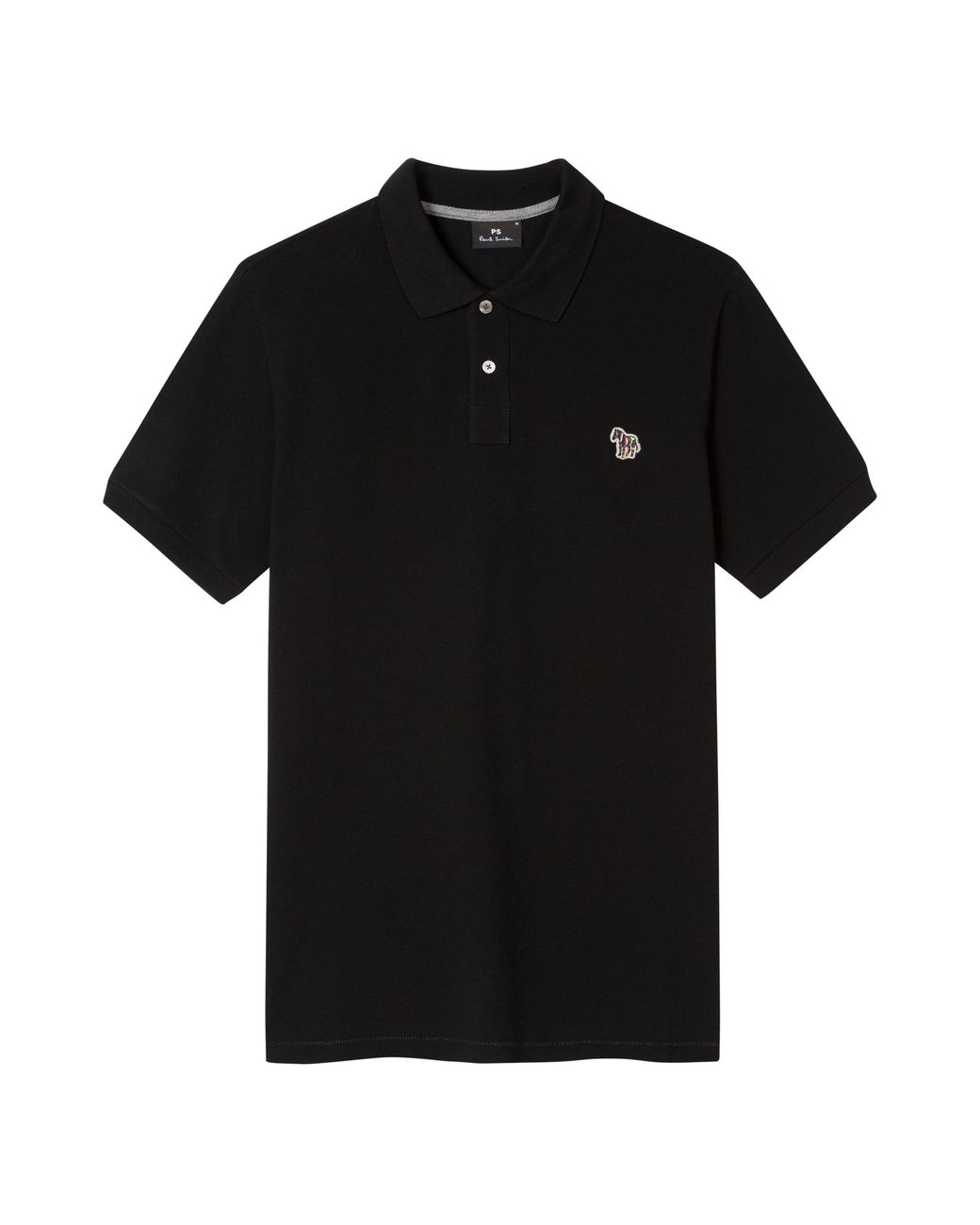 Paul Smith Black Regular Fit Zebra Polo Shirt for men
