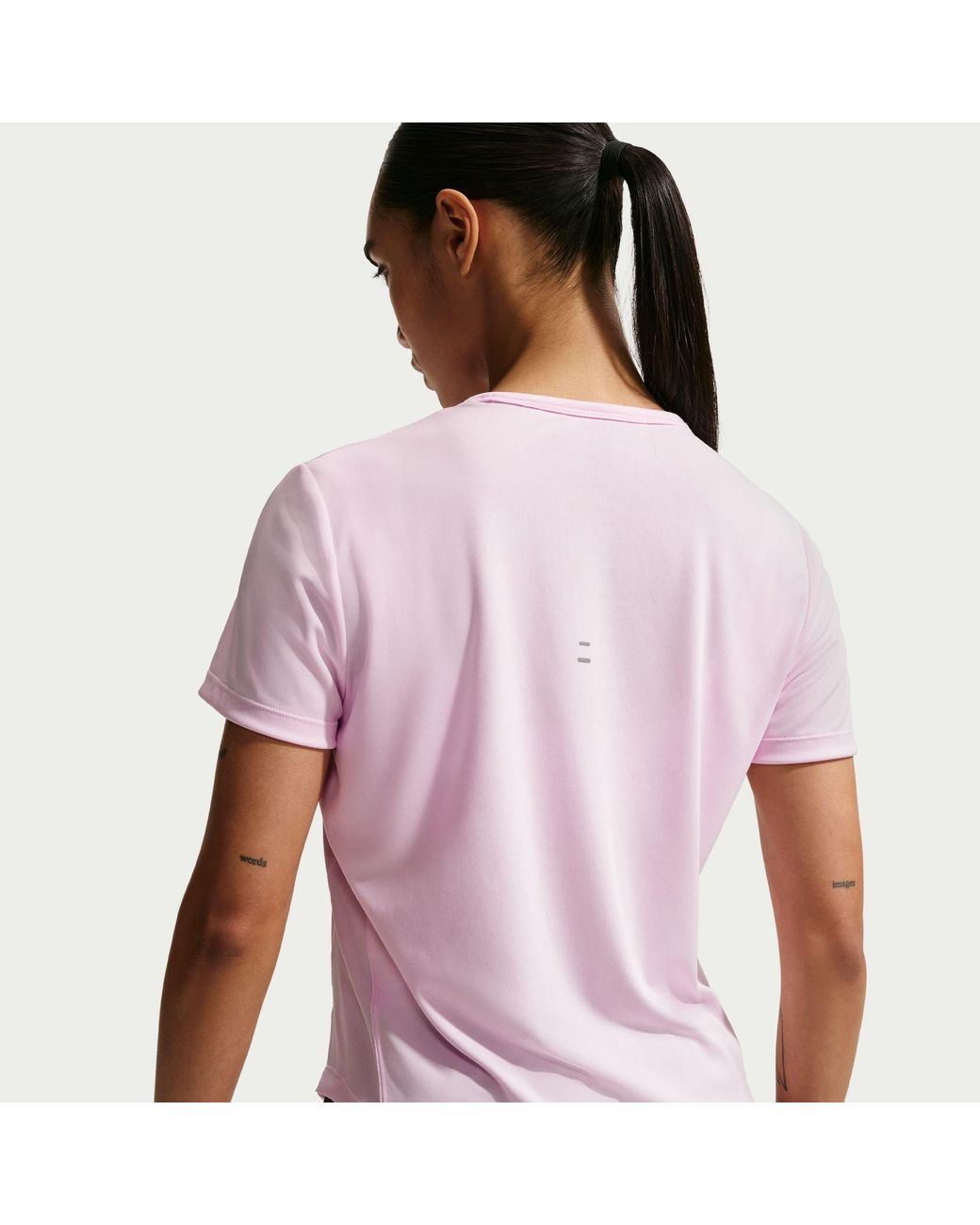 Nike Purple Tempo Dri-Fit Short-Sleeve Running Top