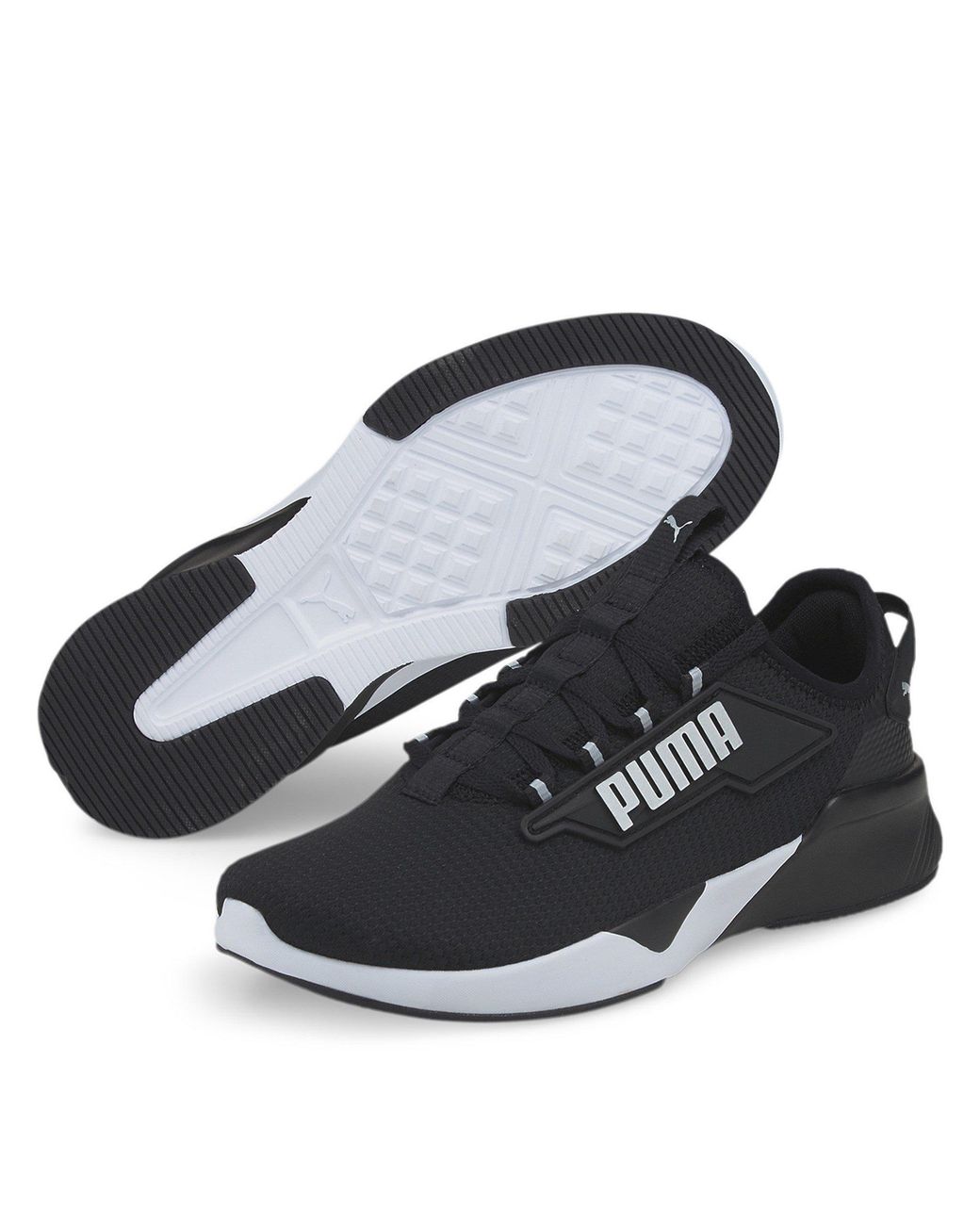 PUMA Black Retaliate 2 Running Trainers