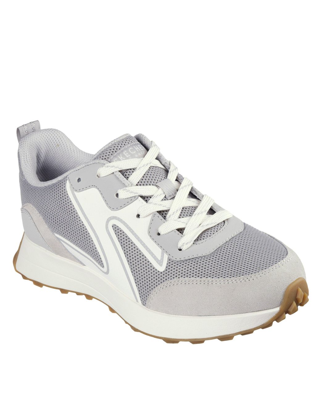 Skechers White Gusto Classic Low-Top Trainers