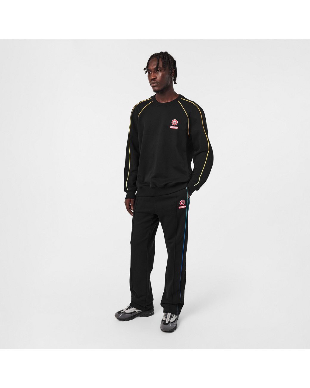 Casablanca Black Gradient Crew-Neck Relaxed Fit Sweatshirt for men