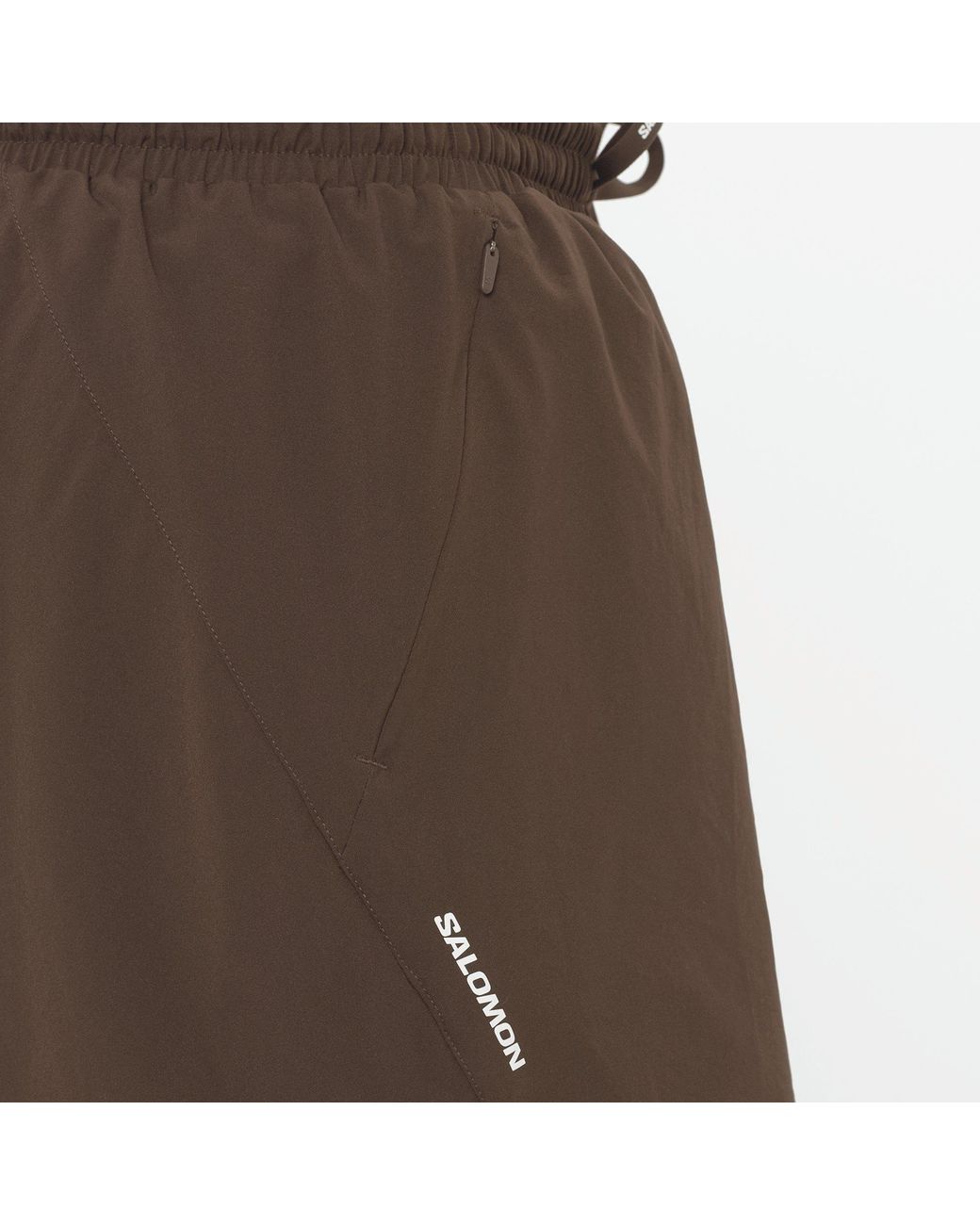 Salomon Brown Shakeout Core 5 Running Shorts for men