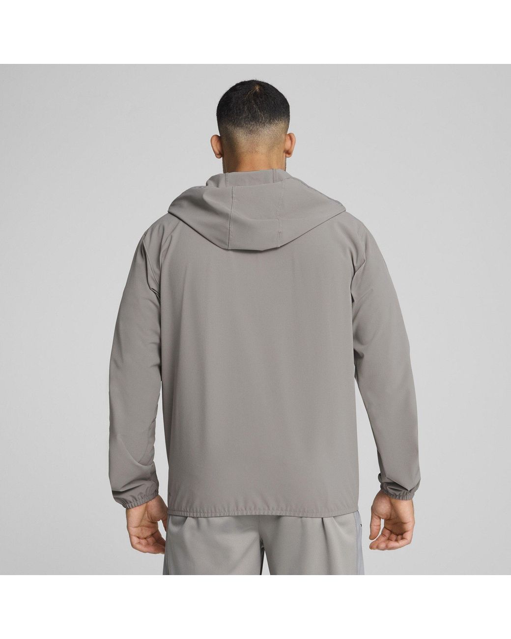 PUMA Gray Flex Woven Tracksuit Top for men