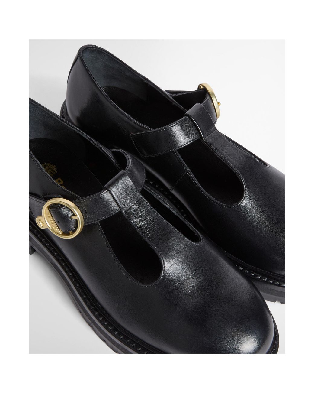 Barbour Black Ryton Leather Mary Janes