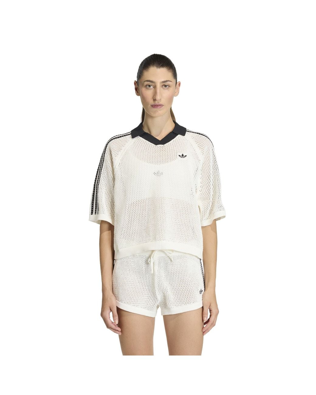 Adidas Originals White Short Sleeve Polo Shirt