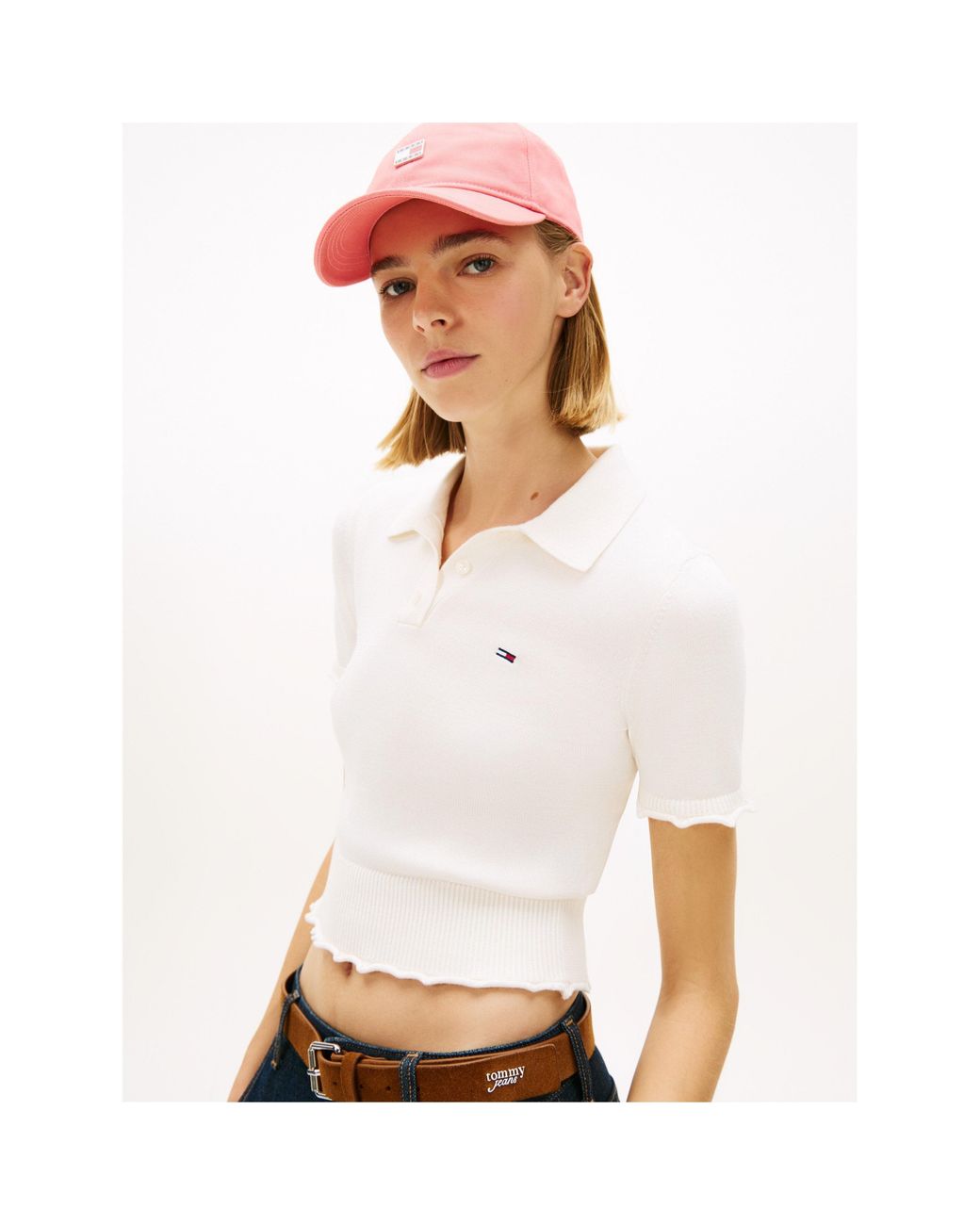 Tommy Hilfiger White Short Sleeve Polo Shirt