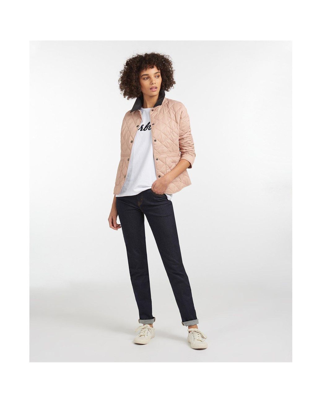 Barbour Pink Deveron Jacket