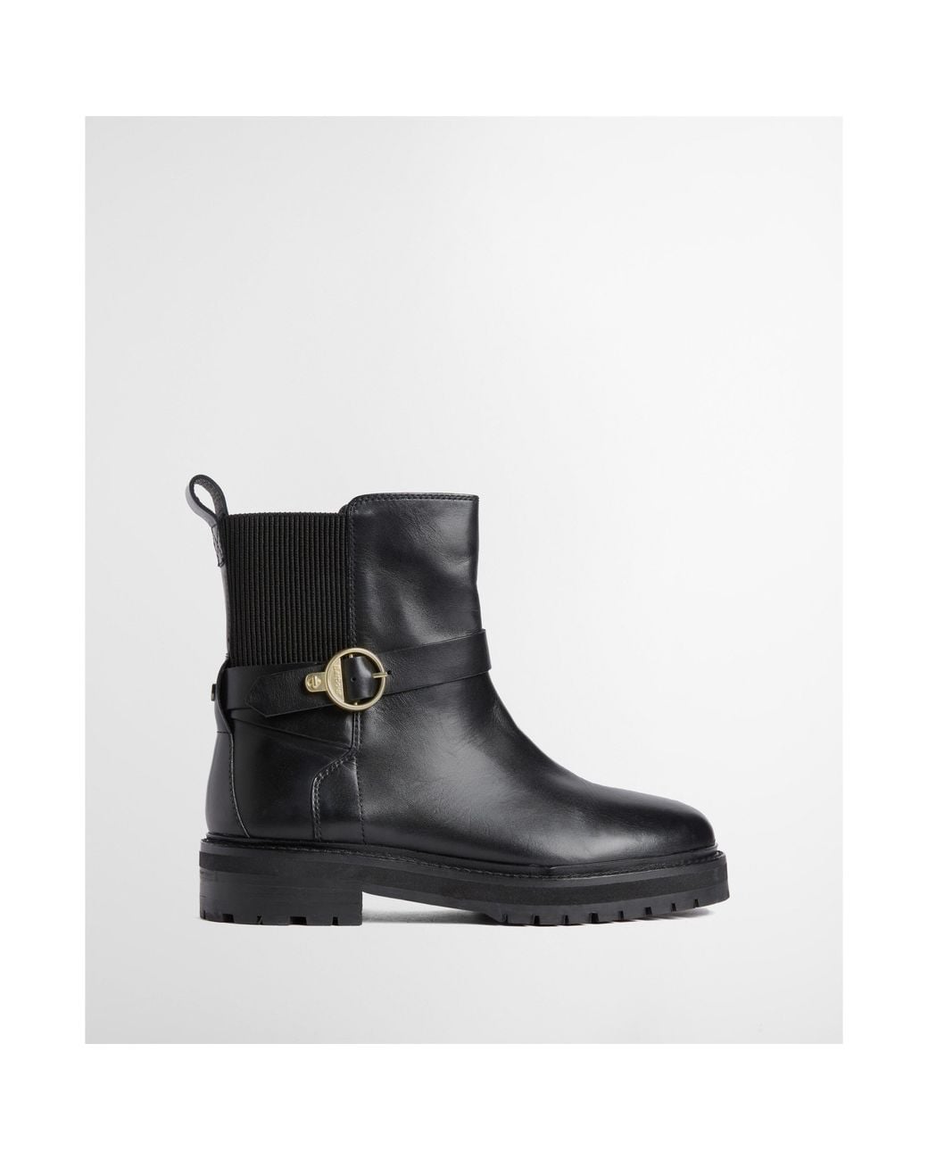Barbour Black Alexandra Modern Heritage Leather Chelsea Boots
