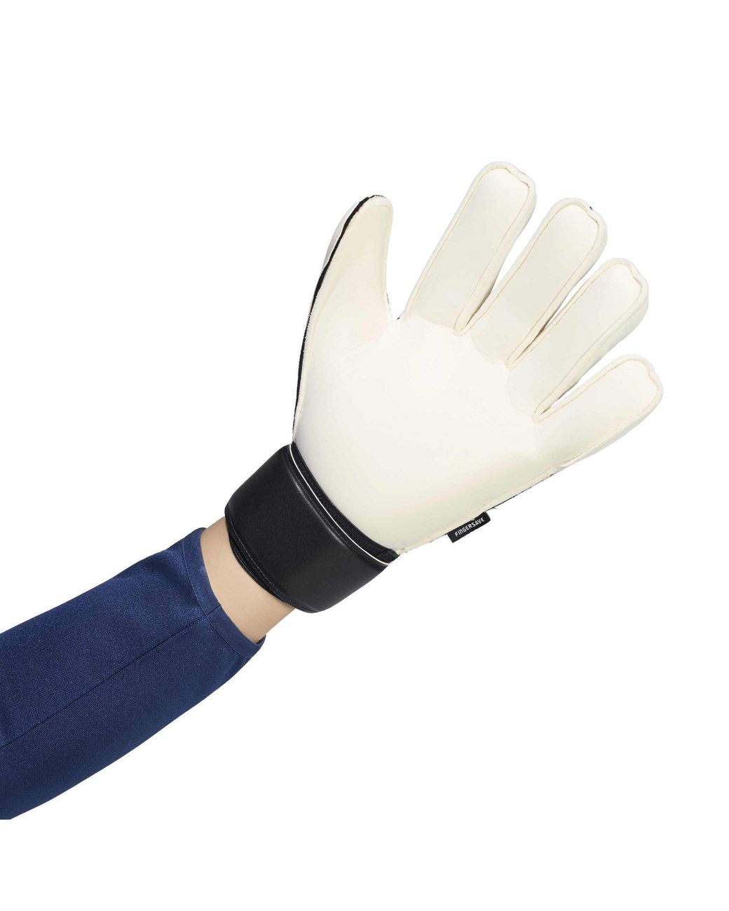 Adidas White Predator Match Fingersave Goalkeeper Gloves Adults