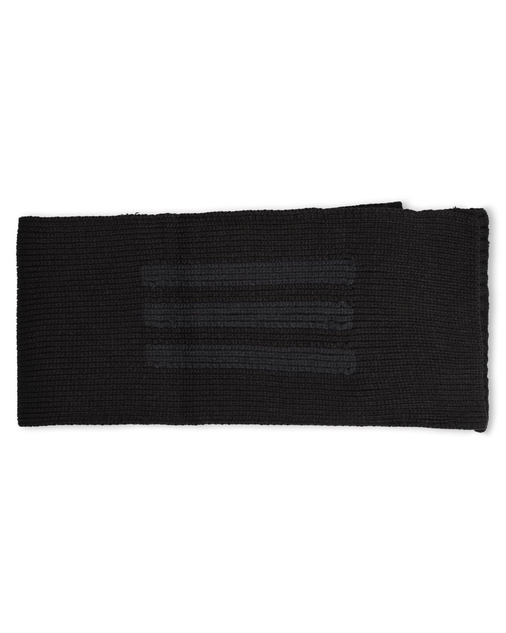 Adidas Black V Logo Midweight Scarf