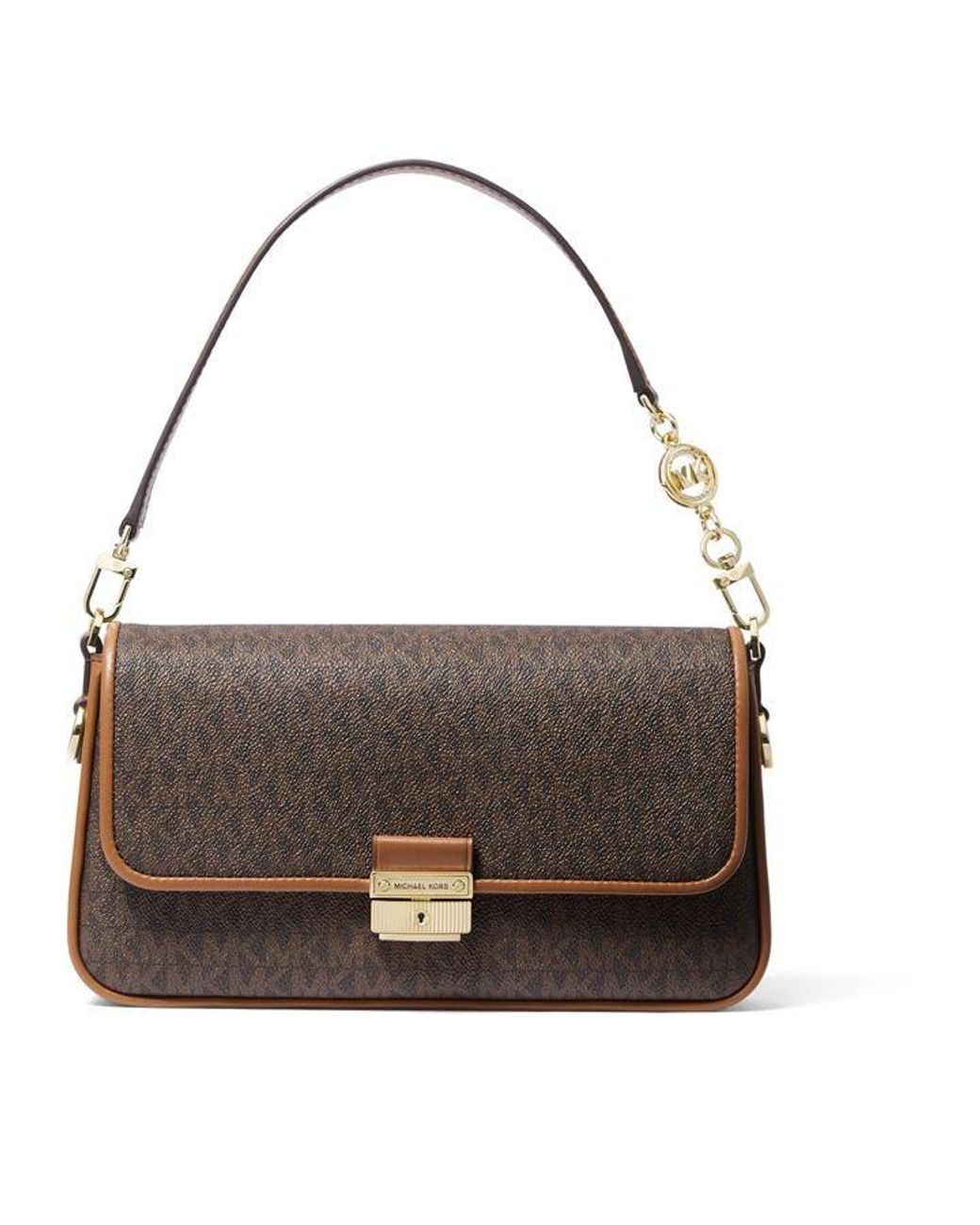 MICHAEL Michael Kors Bradshaw Signature Shoulder Bag in Brown