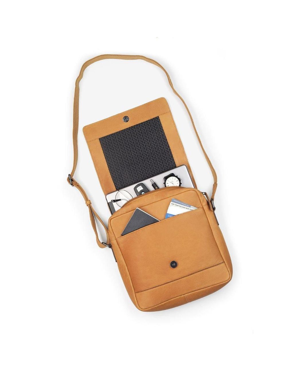 PRIMEHIDE Leather Brown Crossbody Messenger Bag