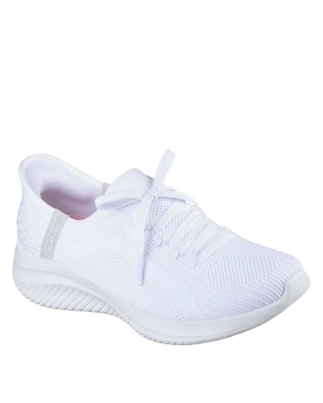 Skechers White Standard Fit Slip-Ins Ultra Flex 3.0 Brilliant Path Trainers