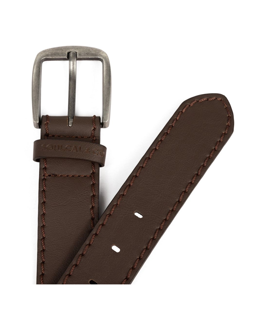 SoulCal & Co California Brown Logo Belt for men
