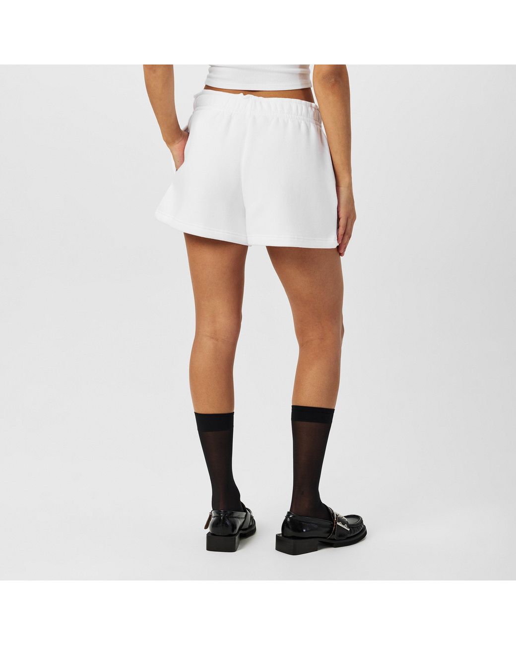 Lacoste White Fleece Shorts