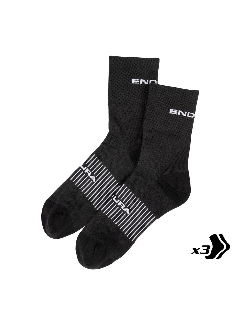 Endura Black Coolmax 3Pack Sock