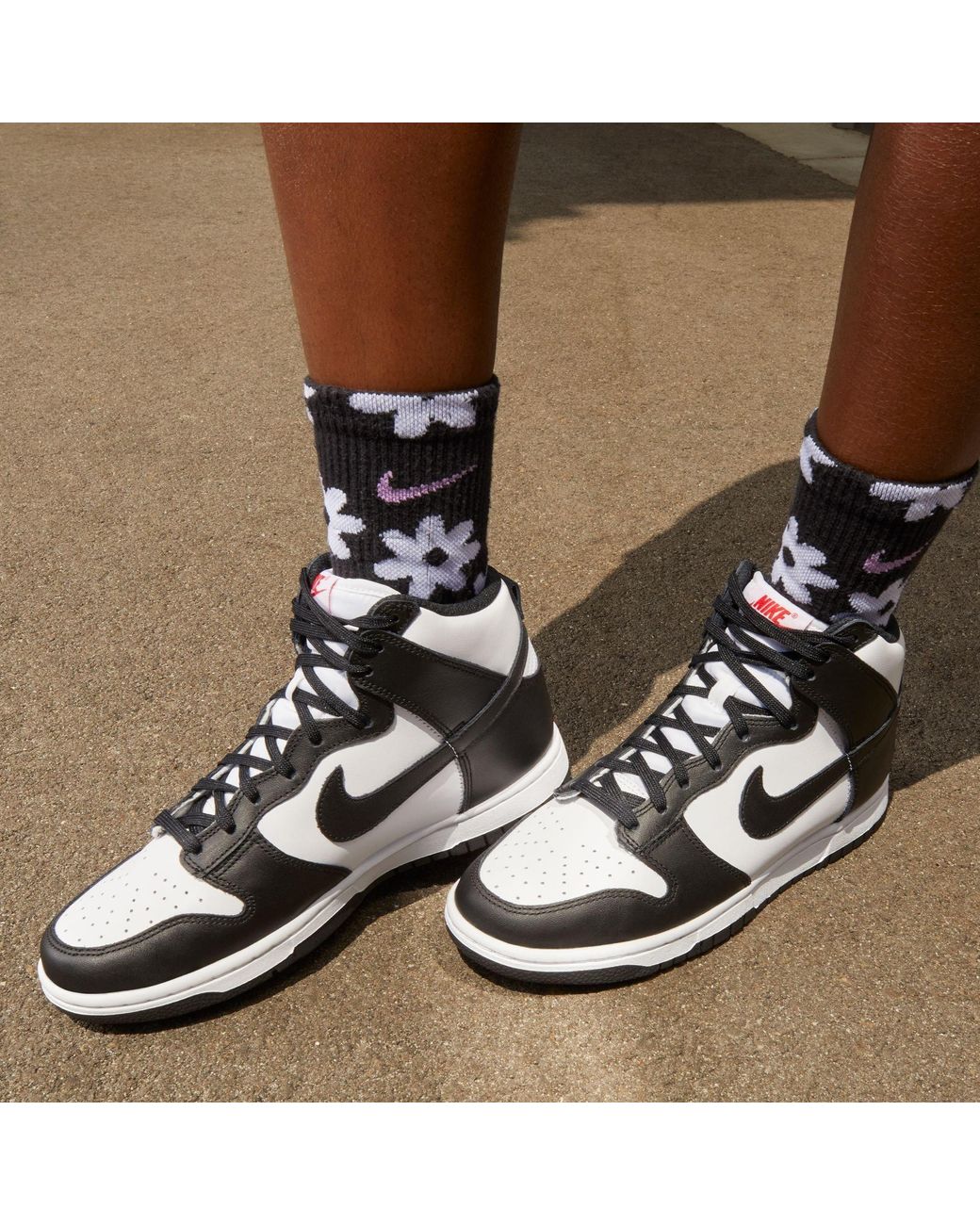 Nike Black Hightop Laceup Sneaker