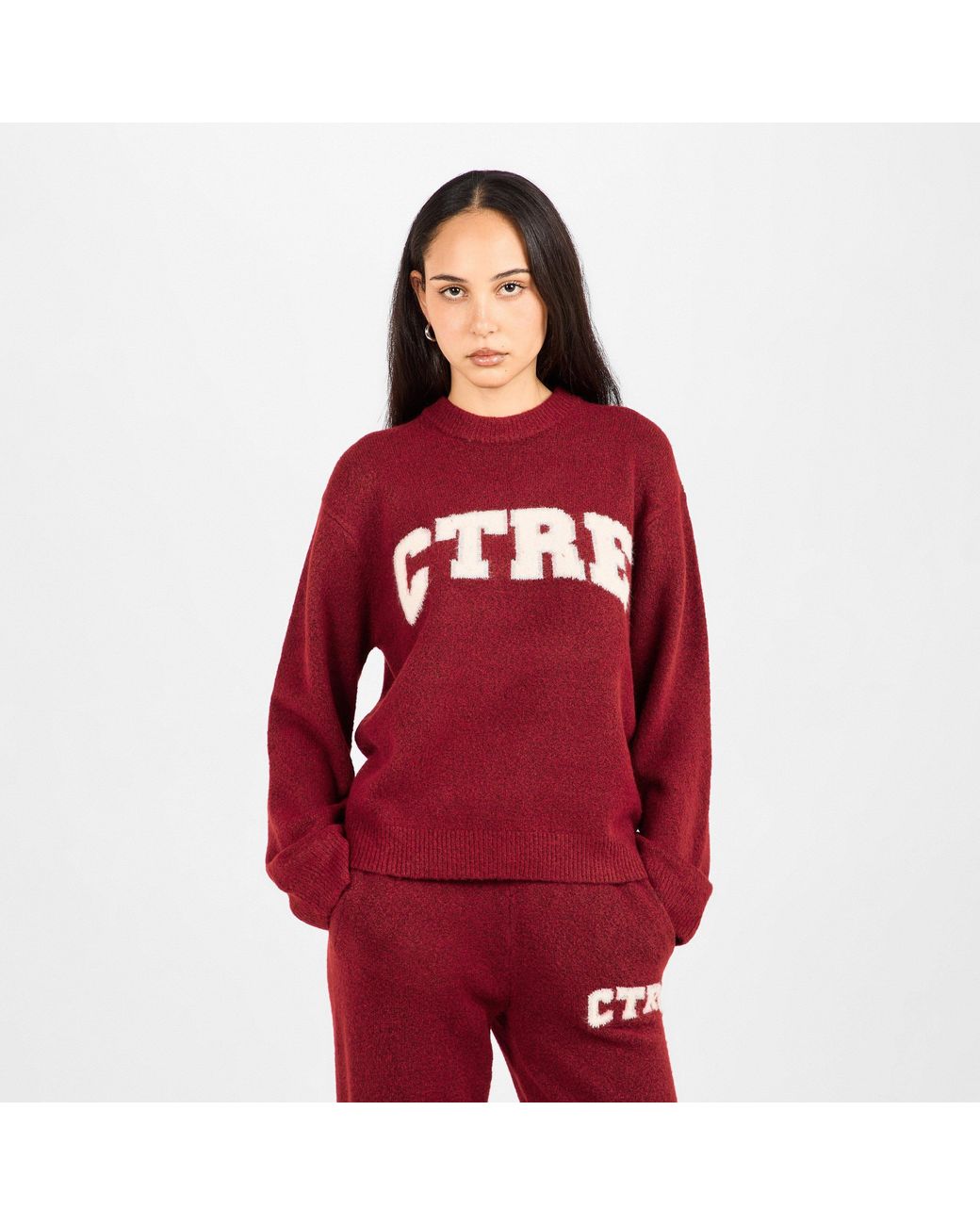 The Couture Club Red Knitted Sweatshirt
