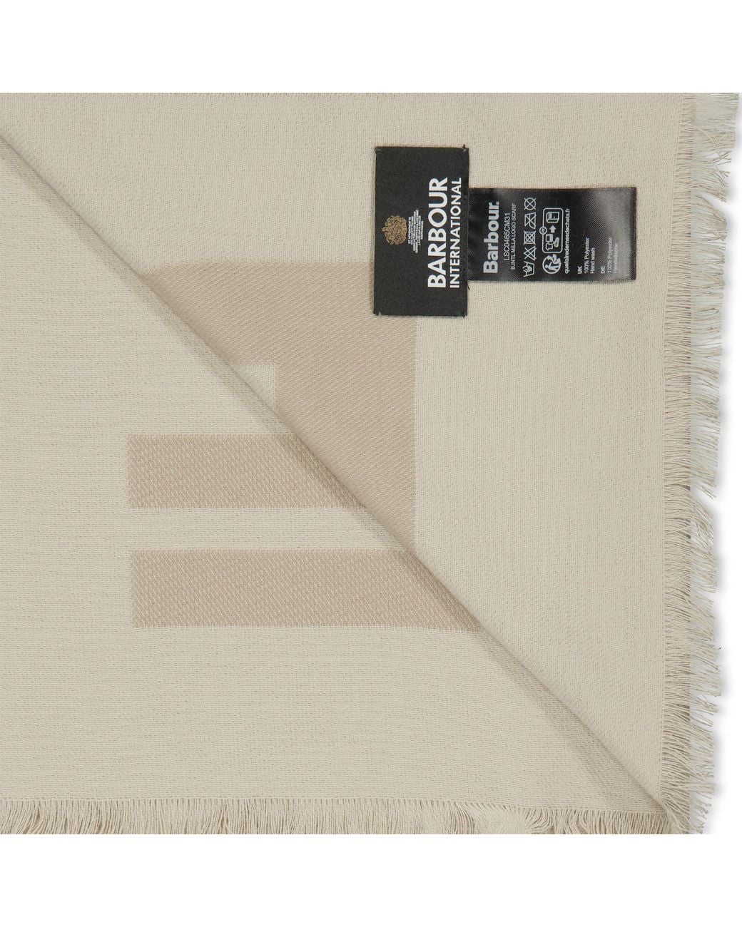 Barbour Green Milla Logo Wrap Scarf