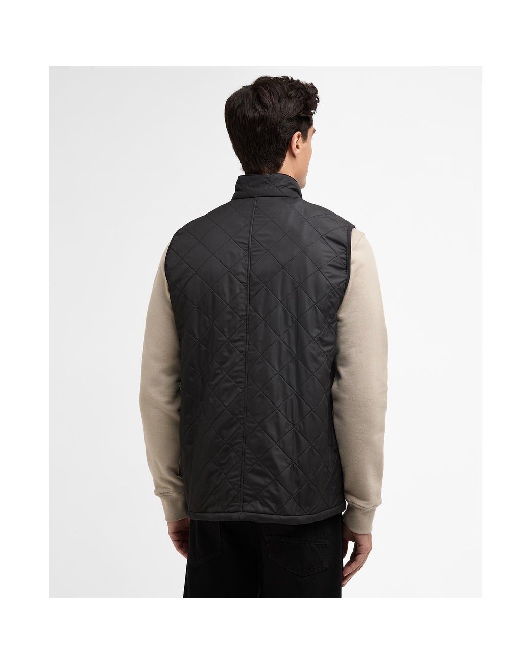 Barbour Black Contemporary Ariel Quilted Gilet for men