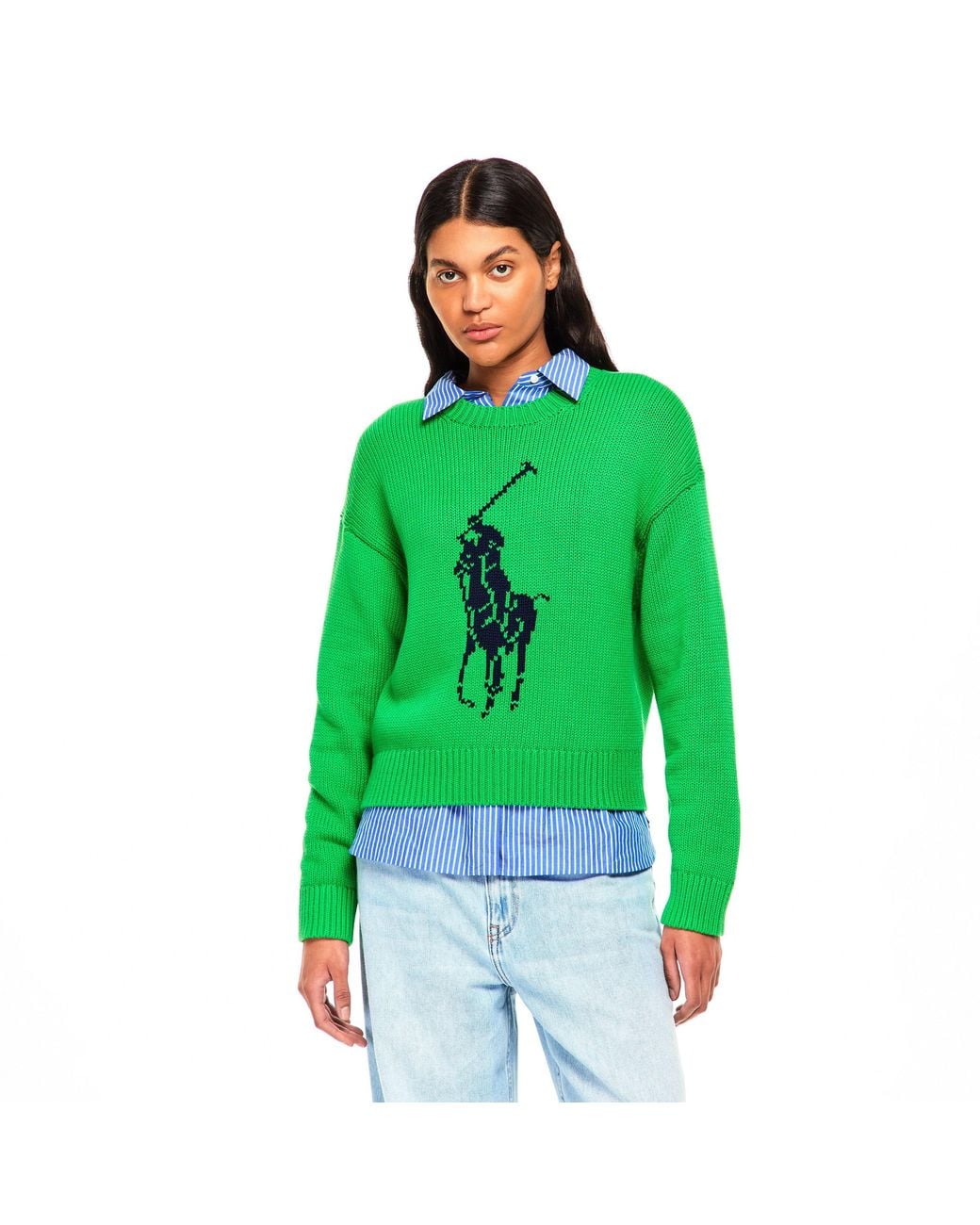 Polo Ralph Lauren Green Crew Neck Jumper