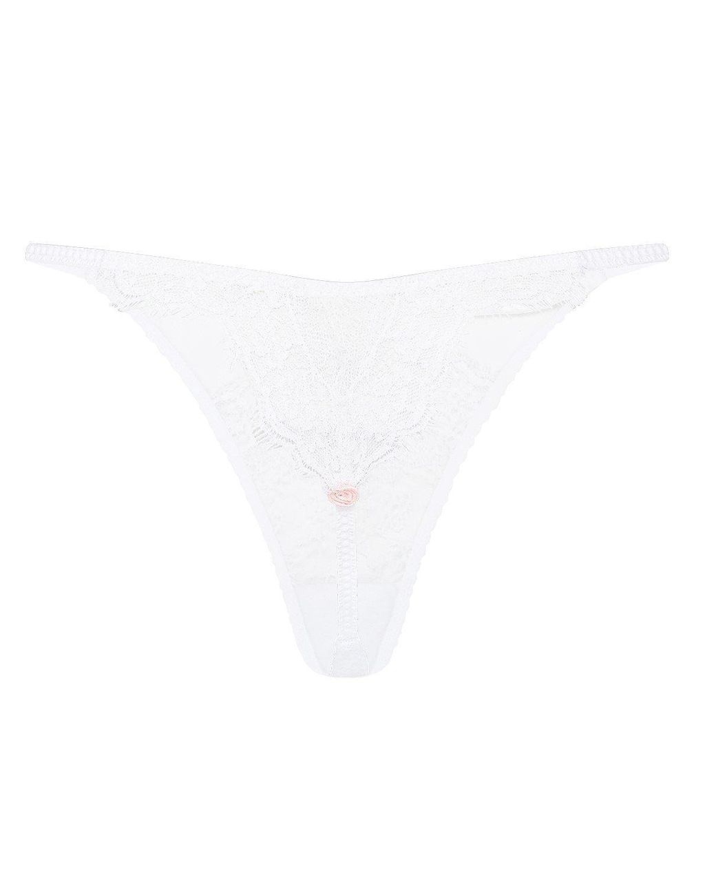 Agent Provocateur White Clarissa Thong