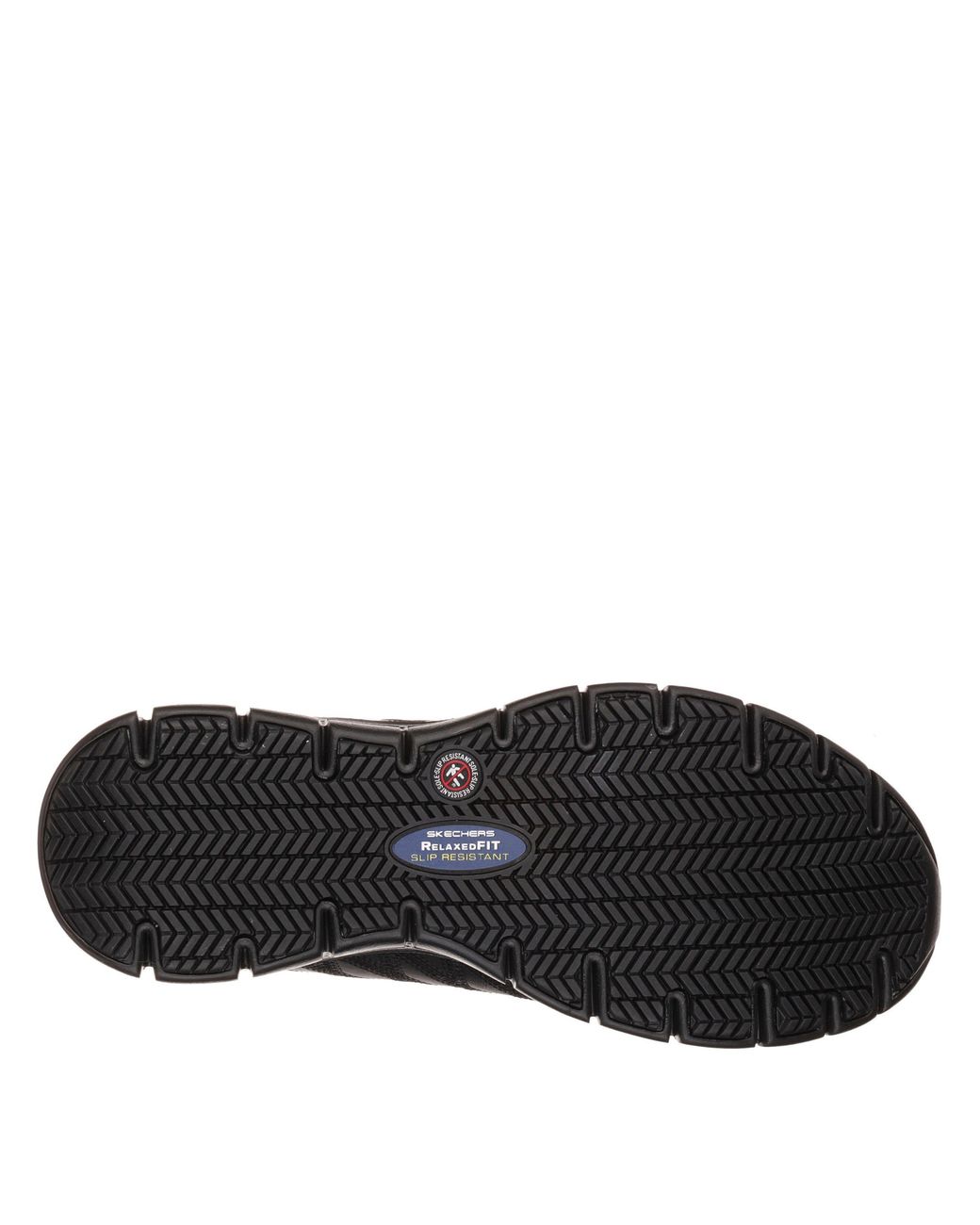 Skechers Black Lace Up Athletic W Sr Outsole Non Slip Shoes